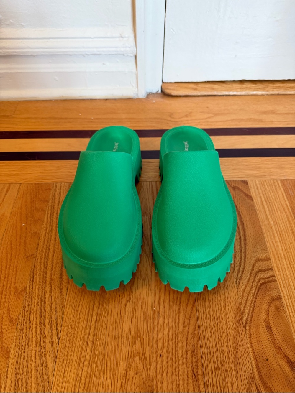 JEFFREY CAMPBELL GREEN PLATFORM CLOGS - Picture 5 of 7